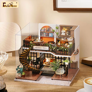 BRIVLOX 1: 24 DIY Dollhouse Kit (Forest Teashop ) - BRIVLOX | Where Innovation Meets Style!