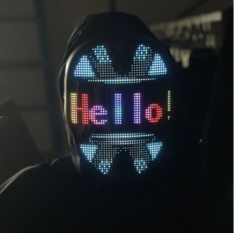 FACE TRANSFORMING LED MASK - APP CONTROLLED - RECHARGEABLE - BRIVLOX | Where Innovation Meets Style!