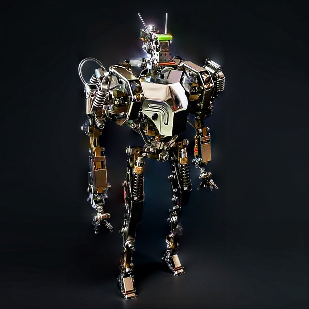 Build Your Own Futuristic Mech Warrior: 3D Metal Model Kit with Over 700 Pieces!