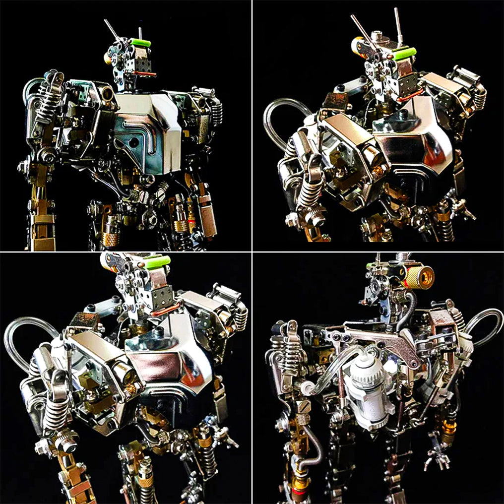 Build Your Own Futuristic Mech Warrior: 3D Metal Model Kit with Over 700 Pieces!