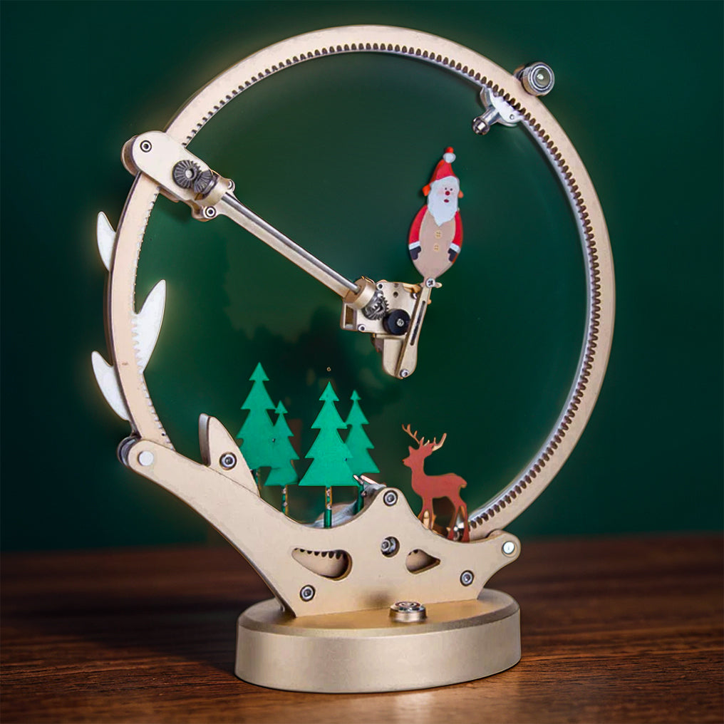 Enchanting 3D Metal Puzzle Kit: Swinging Santa Claus Assembly with 100+ Intricate Pieces!